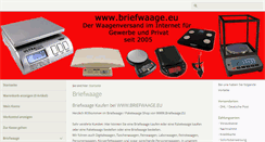 Desktop Screenshot of briefwaage.eu